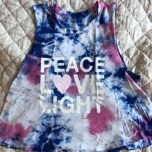 Spiritual Gangster Tie-Dye Cropped Tank